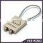 China Professional Factory OEM Custom Design Cable Lock Keychain