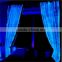 Led glow decorative lights fiber optical fabric window curtain