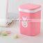 colorful plastic trash can with lid, eco friendly dustbin