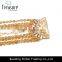 2016 Dubai gold plating chain bracelet with rhinestone mosaic for elegant women wholesale