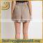 2015 very popular cotton plaid woman girls ruffle shorts