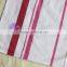 100% cotton plain white red stripe printed kitchen tea towel