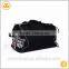 New design fashion gym duffel bag men black word pattern pvc promotional sport bag