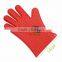 non-slip kitchen silicone oven glove with five fingers for protection