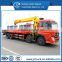 Dongfeng 8X4 12T lift truck with 4 arm crane