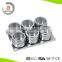 Hot sell stainless steel magnetic spice jar magnetic spice rack magnetic container set of 6                        
                                                                                Supplier's Choice
