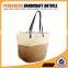 Nature stripe jute with paper straw crochet bag ladies handbag