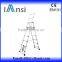 2016 hot products portable side step aluminum telescopic ladders