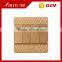 China best seller BIHU gold color flat control panel electrical sockets and switches wall light switch