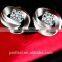 Factory Wholesale S925 Silver 3A cubic zirconia Stud Earrings Fashion Rotating Earrings Anti allergy