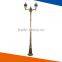 engergy saving tall classic garden light, street decorative road light, 2*E27 lamp