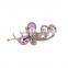 Fashion Hair Jewelry 5 Color Butterfly Shape with Crystal Hairpin for Women Gift