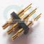 6pin connector spring brass plunger pogo pin pogo pin connector for smart watch