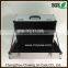 Multi-capacity aluminum trolley tool case with plastic tool clapboard