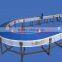 360 degree modular conveyor line for material handling transport