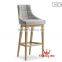 Wooden bar chair with fabric picture YC844