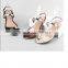 CX303 ladies best flat sandals with glossy ornament