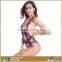 Fashion Women Beach Pattern Printed Spandex Nylon Tankinis Swimsuit