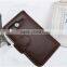 Wholesale magnetic leather flip wallet case for htc g10 desire HD