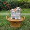 Outdoor resin pug dog statue decoration