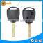 ABS 2 button remote key blank without logo uncut short 37mm TOY48 blade FOR lexus gsgx470 ct200h