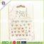 New 3D colorful Flowers Nail Stickers Decals,Top Quality Metallic Mixed Designs Adhesive DIY Nail Art Decoration Tool