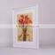 Beautiful flower still life oil painting with Champagne PS frame