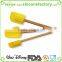 DGCCRF food grade 2 pcs per set silicone baking spatula with long wooden handle