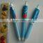 Hot sale promotional advertising plastic 0.5mm clip gel ink pen