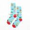 Men's and women's cotton stockings Contrast color high tide of cartoon socks lovers socks tube socks