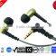 Braided fabric cord/cable earphone made in China