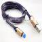 nw model colorful shoelace flash LED light charger cable mico USB cable for android mobile phone