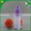 ldpe 10ml e-cig bottle with Tamper child lock caps