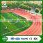 red playground track artificial grass with white line artificial grass