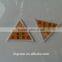 Triangle school cloth badge,merrow border woven badge