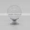 1 3/8 inch chrome plated zinc base clear crystal handle