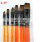 6pcs professional Bristle wooden handle artist brush,round artist brush,oil brush