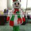 Hola adult bumble snowman costume/mascot costume/costume