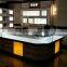 indian carved solid wood furniture kiosk for jewelry store interior decoration