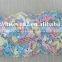 2016 100% polyester elastic lace trim flower pattern in colorful for clothing