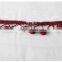 Hot sales cute 2cm width polyetser indian pom pom trims for garment/bags