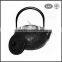 High quality black color enamel chinese cast iron teapot