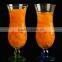 Haonai wholesale 450ml clear hurricane juice soda glass goblet
