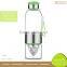 Customized Handmade Clear Glass Juice Bottle with Screw Cap