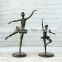 Elegant resin ballerina figurine bronze ballerina sculpture