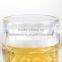 Popular design clear glass beer mug with handle