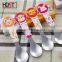 Four kinds color catoon plastic handle stainless kids baby cutlery set