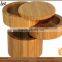 round special design bamboo jewery box