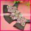 Popular Lady Diamond pearl shoe upper Sandal fashionShoe Vamp