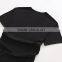custom factory black printing plain men cotton t shirt
